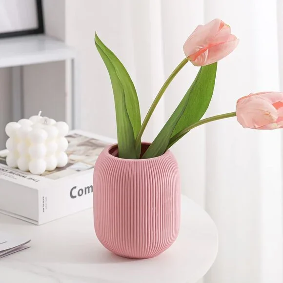 Ceramic Vase for Decor,Small Boho Vases Set for Home,Modern Minimalist Farmhouse